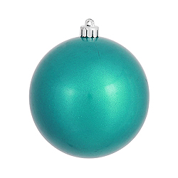 Christmastopia.com - 4 Inch Turquoise Pearl Finish Round Christmas Ball Ornament Shatterproof 4 per Set