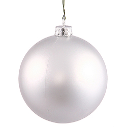 3 Inch Silver Splendor Matte Round Christmas Ball Ornament 32 per Set