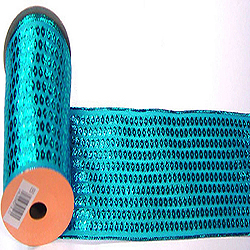 30 Foot Turquoise Dot Ribbon 2.5 Inch Width