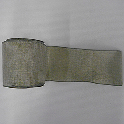 30 Foot Sage Mesh Gold Ribbon 2.5 Inch Width