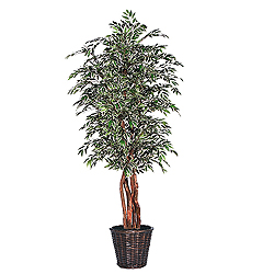 Christmastopia.com - 6 Foot Smilax Variegated Executive Potted Artificial Plant