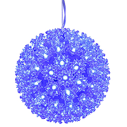 6 Inch LED Blue Starlight Sphere 50 LED Blue Lights