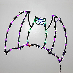 16 Inch Bat Lighted Window Decoration - 35 LED Lights