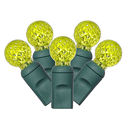 Christmastopia.com 50 Commercial Grade LED G12 Lime Christmas Light Set Green Wire