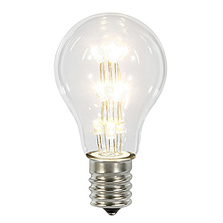 Christmastopia.com A19 LED Warm White Transparent Retrofit Replacement Bulb E26 Nickle Base