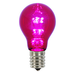 25 A19 LED Purple Transparent Retrofit Replacement Bulb E26 Nickle Base