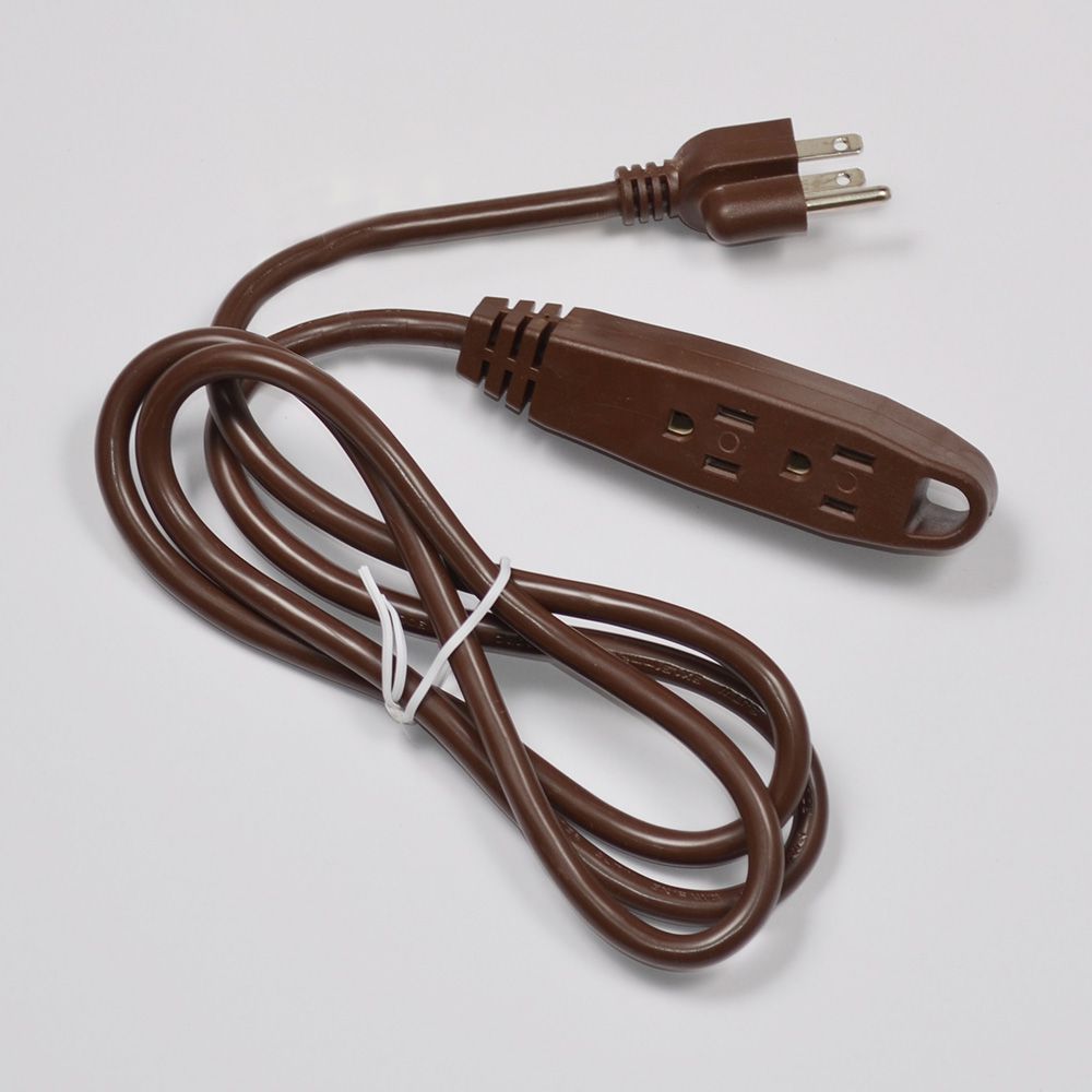 Christmastopia.com 5 Foot Outdoor Heavy Duty Brown Extension Cord Set Of 12