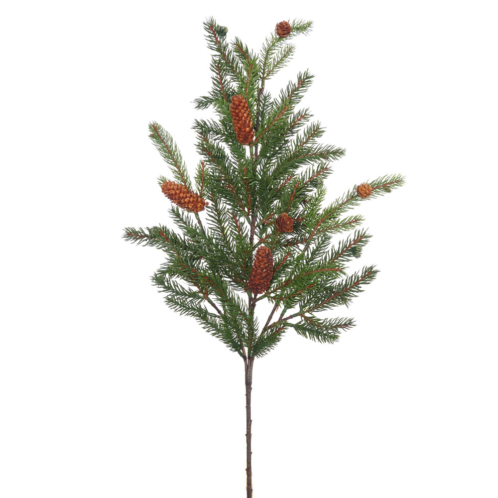 28 Inch White Spruce Decorative Artificial Christmas Spray Unlit