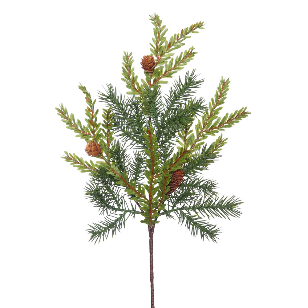 Christmastopia.com - 18 Inch Hemlock Angel Pine Decorative Artificial Christmas Spray Unlit Set of 12