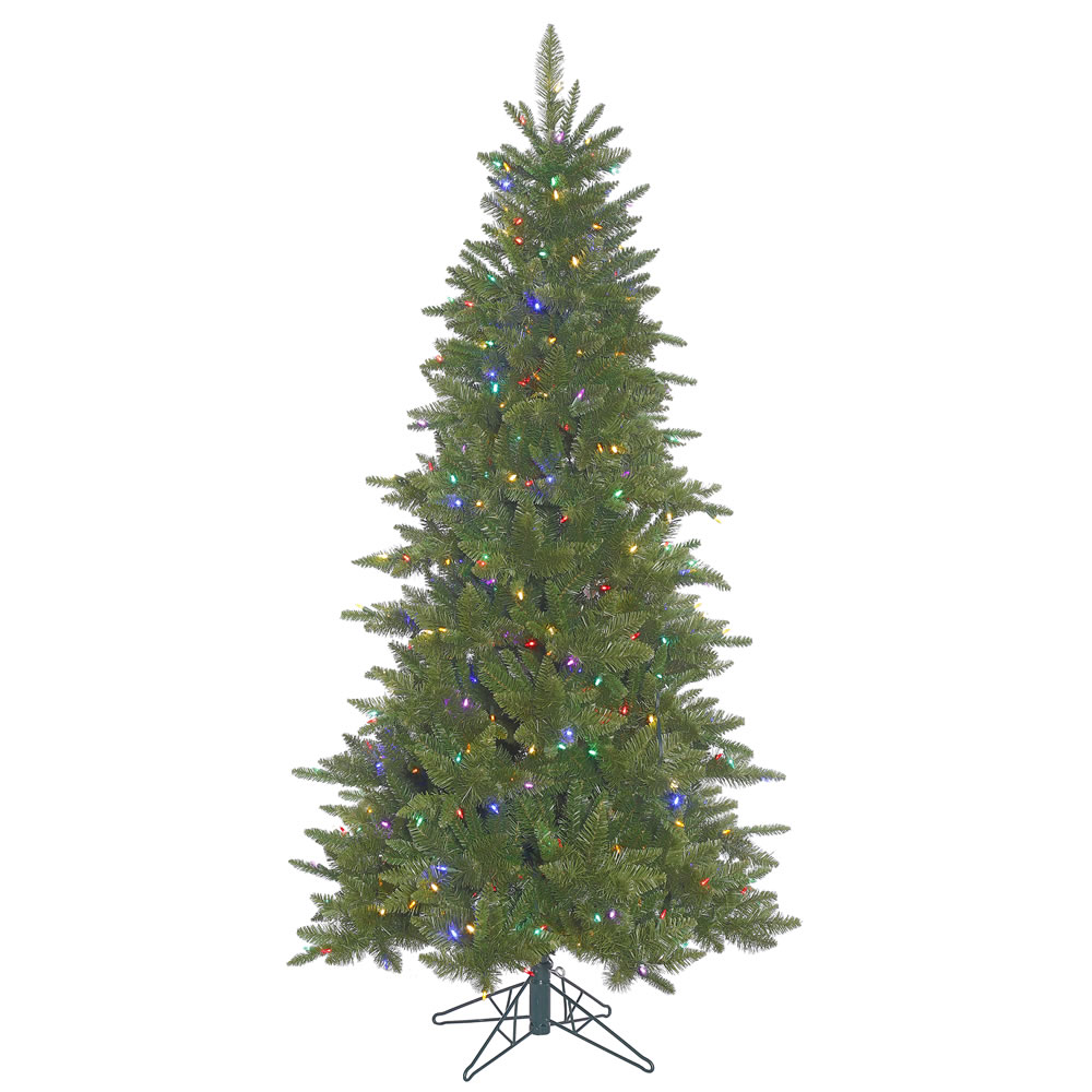 7.5 Foot Slim Durango Artificial Christmas Tree -700 Multi LED Lights
