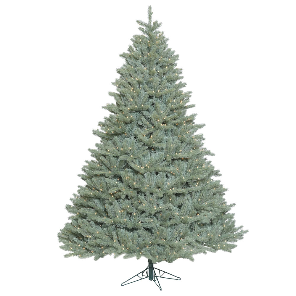 14 Foot Colorado Blue Spruce Artificial Christmas Tree 3300 DuraLit Incandescent Clear Mini Lights