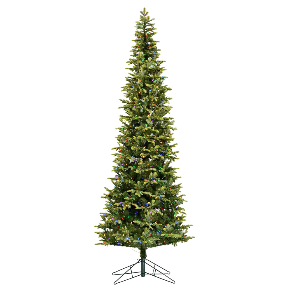 Christmastopia.com 7.5 Foot Belmont Balsam Pencil Fir Artificial Christmas Tree - 500 DuraLit LED Multi Color Mini Lights