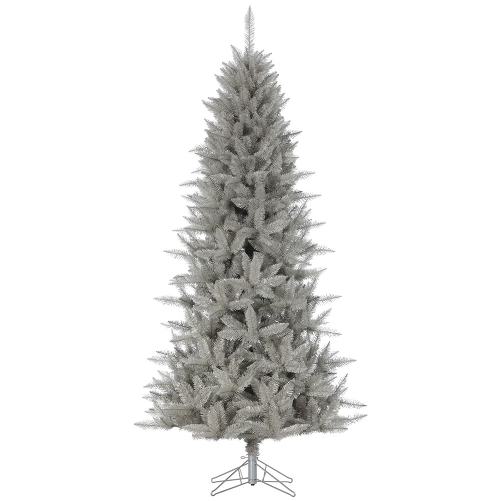 7.5 Foot Platinum Pencil Fir Artificial Christmas Tree Unlit