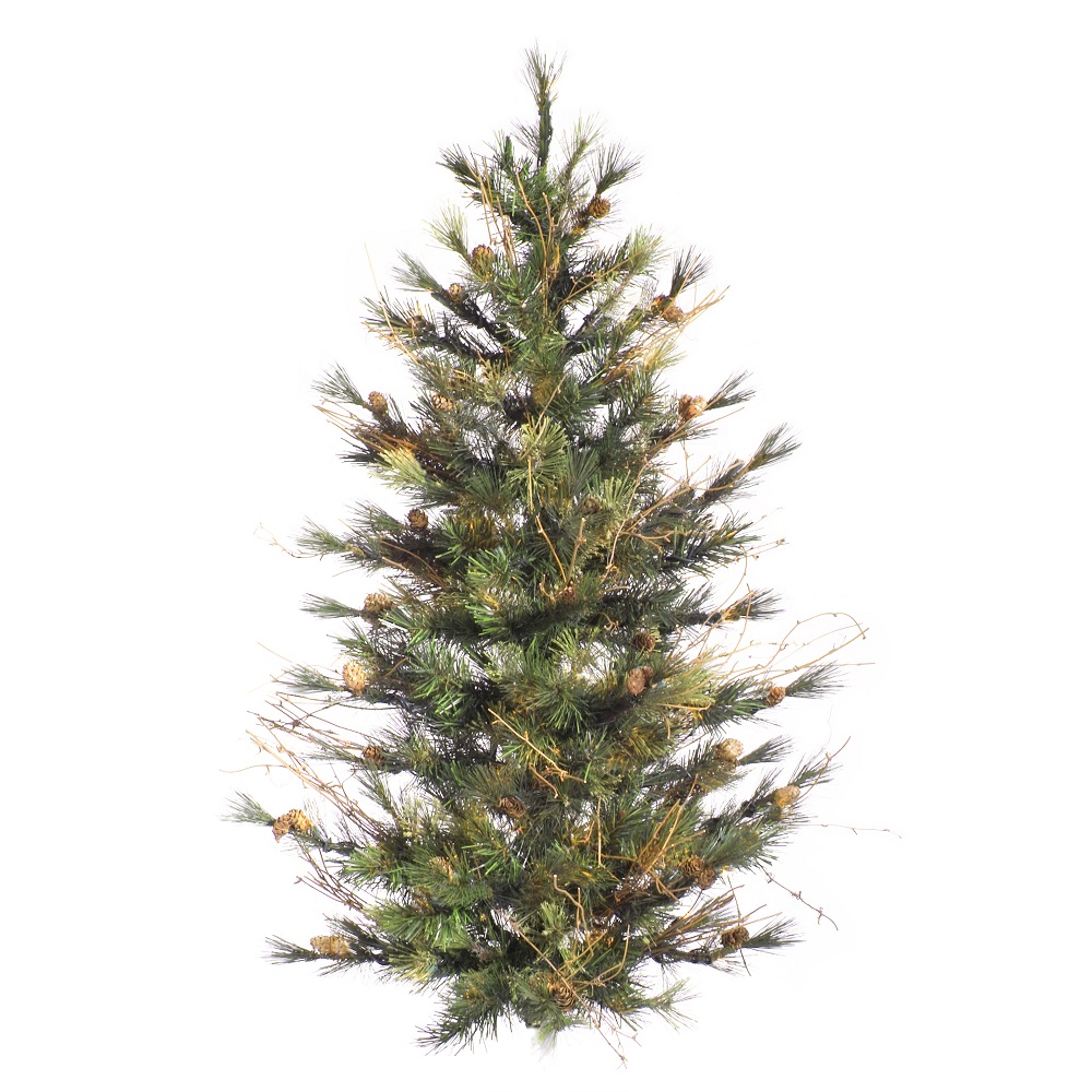 3 Foot Mixed Country Pine Artificial Christmas Wall Tree Unlit
