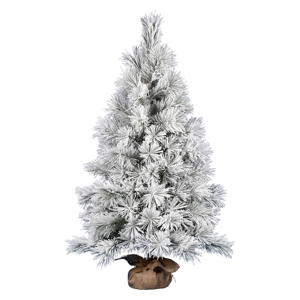 Christmastopia.com 4 Foot Frosted Beckett Pine Tabletop Artificial Christmas Tree Unlit