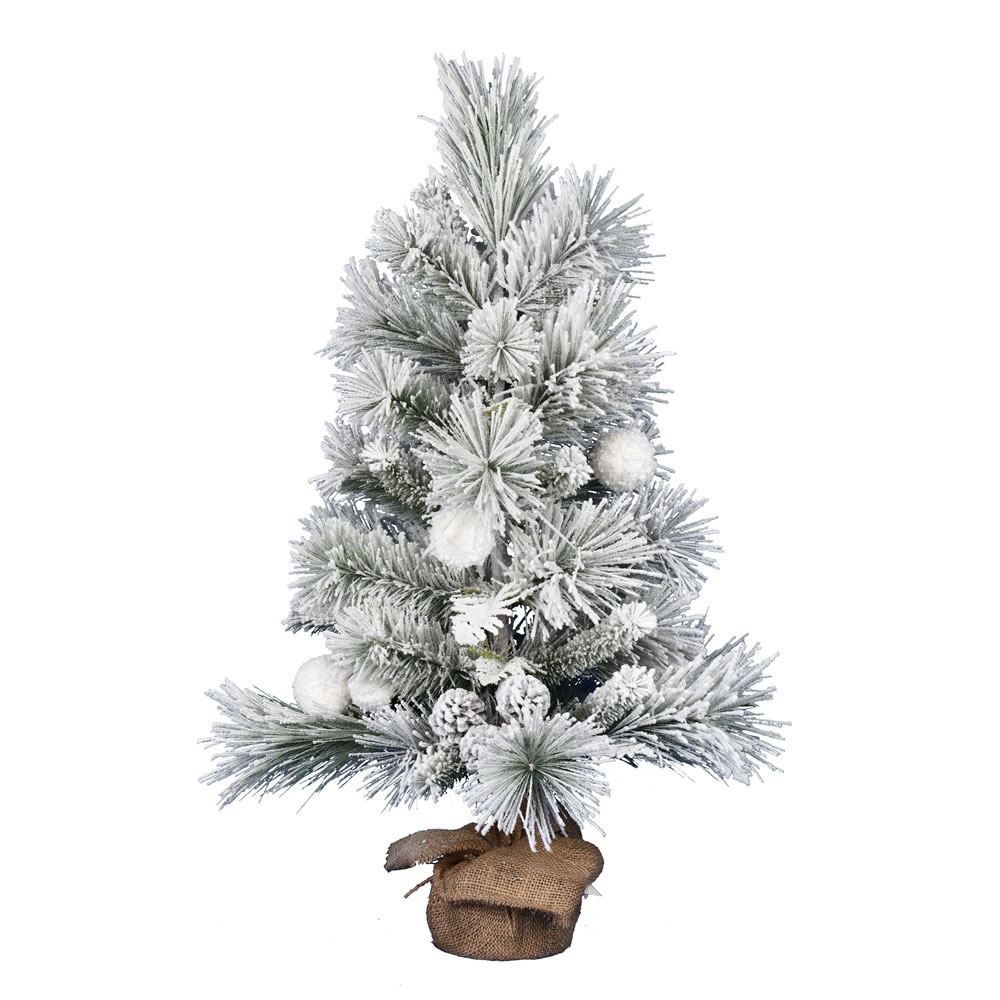 3 Foot Frosted Beacon Pine Tabletop Artificial Christmas Tree Unlit