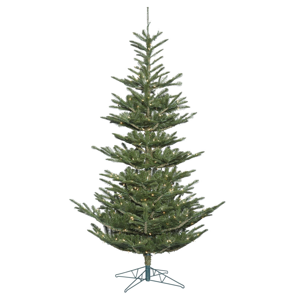 12 Foot Alberta Spruce Artificial Christmas Tree 1300 DuraLit Incandescent Clear Mini Lights