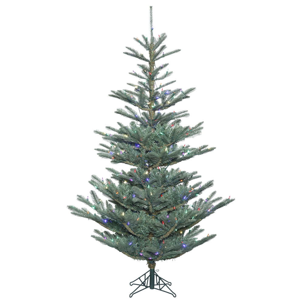 Christmastopia.com 12 Foot Alberta Blue Spruce Artificial Christmas Tree 1300 DuraLit LED Multi 6 Color Italian Mini Lights