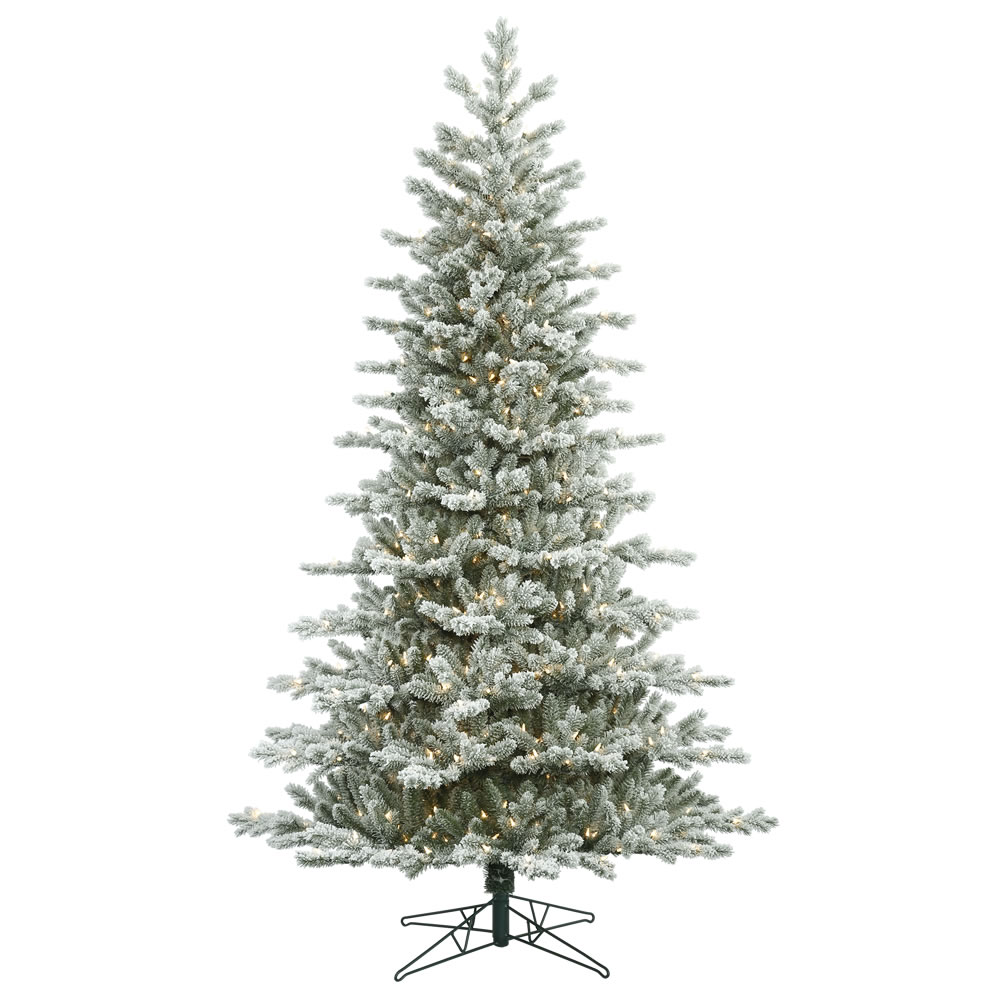 Christmastopia.com 14 Foot Frosted Eastern Fraiser Fir Artificial Christmas Tree 2300 DuraLit Incandescent Clear Mini Lights
