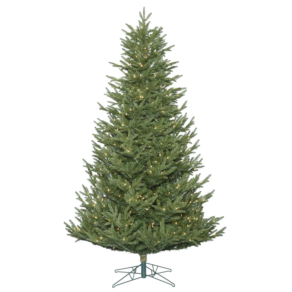 7.5 Foot Medium Deluxe Frasier Fir Artificial Christmas Tree 700 DuraLit Incandescent Clear Mini Lights