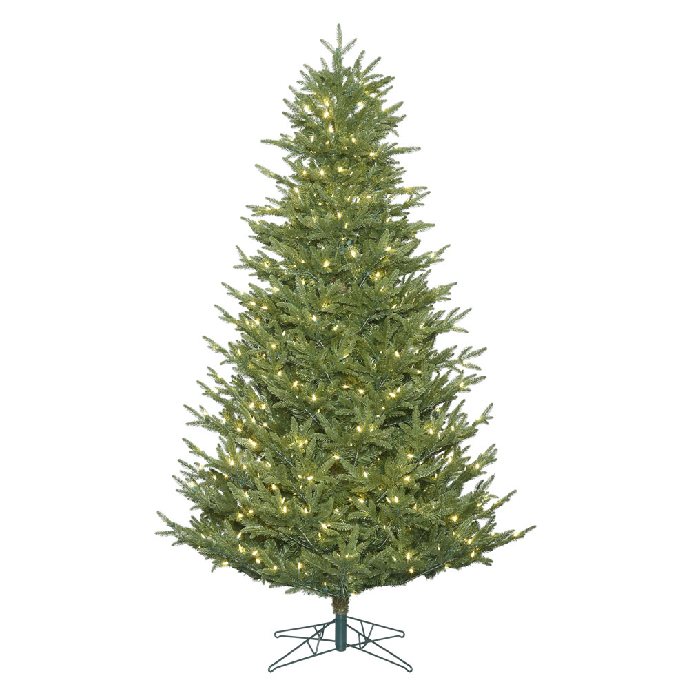 7.5 Foot Medium Deluxe Frasier Fir Artificial Christmas Tree 700 DuraLit LED M5 Italian Warm White Mini Lights