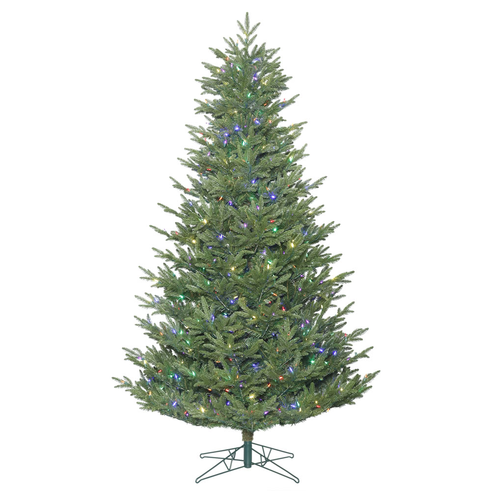 Christmastopia.com 7.5 Foot Medium Deluxe Frasier Fir Artificial Christmas Tree 700 DuraLit LED M5 Italian Multi Color Mini Lights