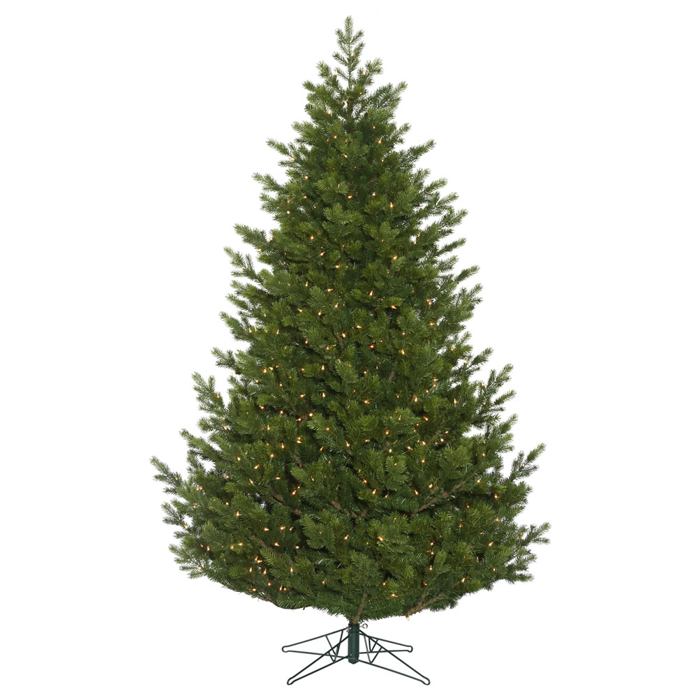 10 Foot Eagle Frasier Full Artificial Christmas Tree 1250 DuraLit Incandescent Clear Mini Lights