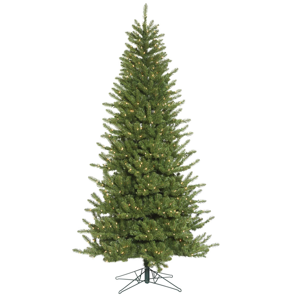 10 Foot Nampa Pine with 1050 Clear DuraLit Lights, Metal Stand