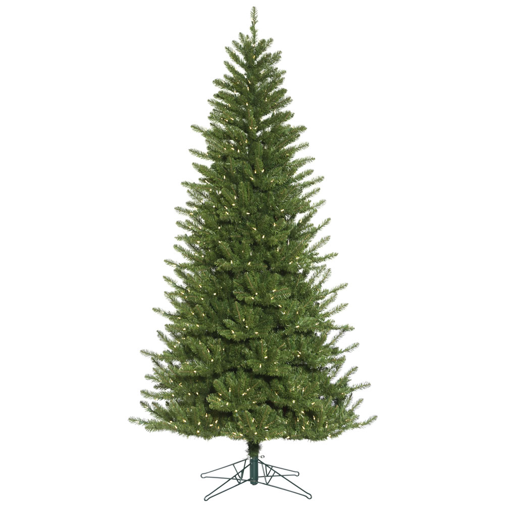 10 Foot Nampa Pine Featuring 1050 Warm White DuraLit LED Lights, Metal Stand