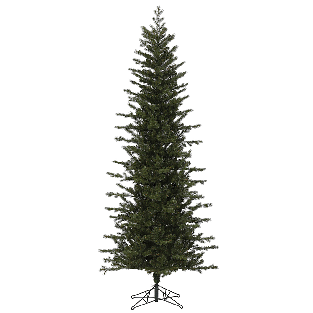 Christmastopia.com 7.5 Foot Hillside Pencil Spruce Artificial Christmas Tree Unlit