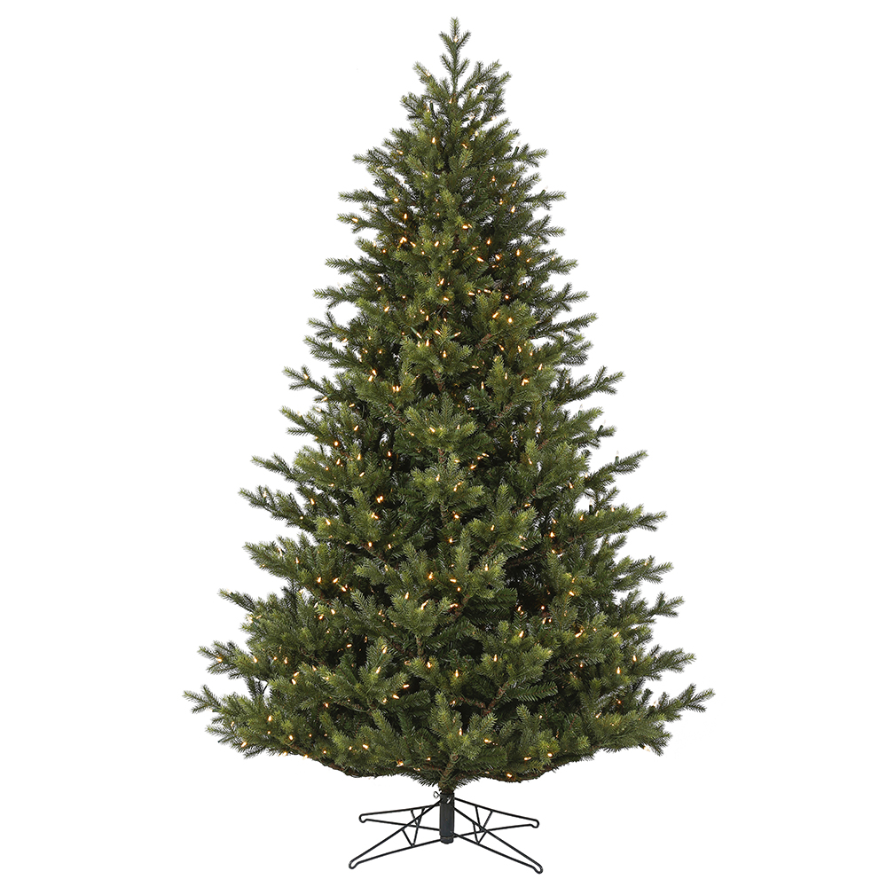 6.5 Foot Welch Frasier Fir Artificial Christmas Tree 550 DuraLit LED M5 Italian Warm White Mini Lights