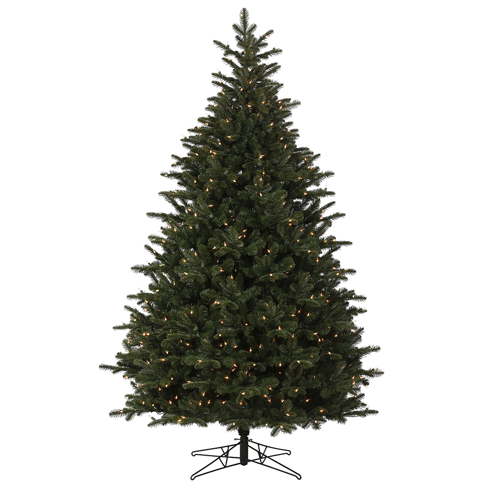6.5 Foot Summit Noble Fir Artificial Christmas Tree 500 DuraLit Incandescent Clear Mini Lights