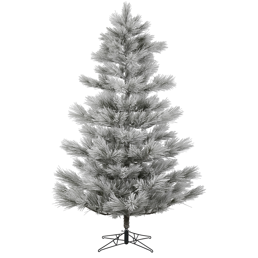 10 Foot Flocked Alder Long Needle Pine Artificial Christmas Tree Unlit