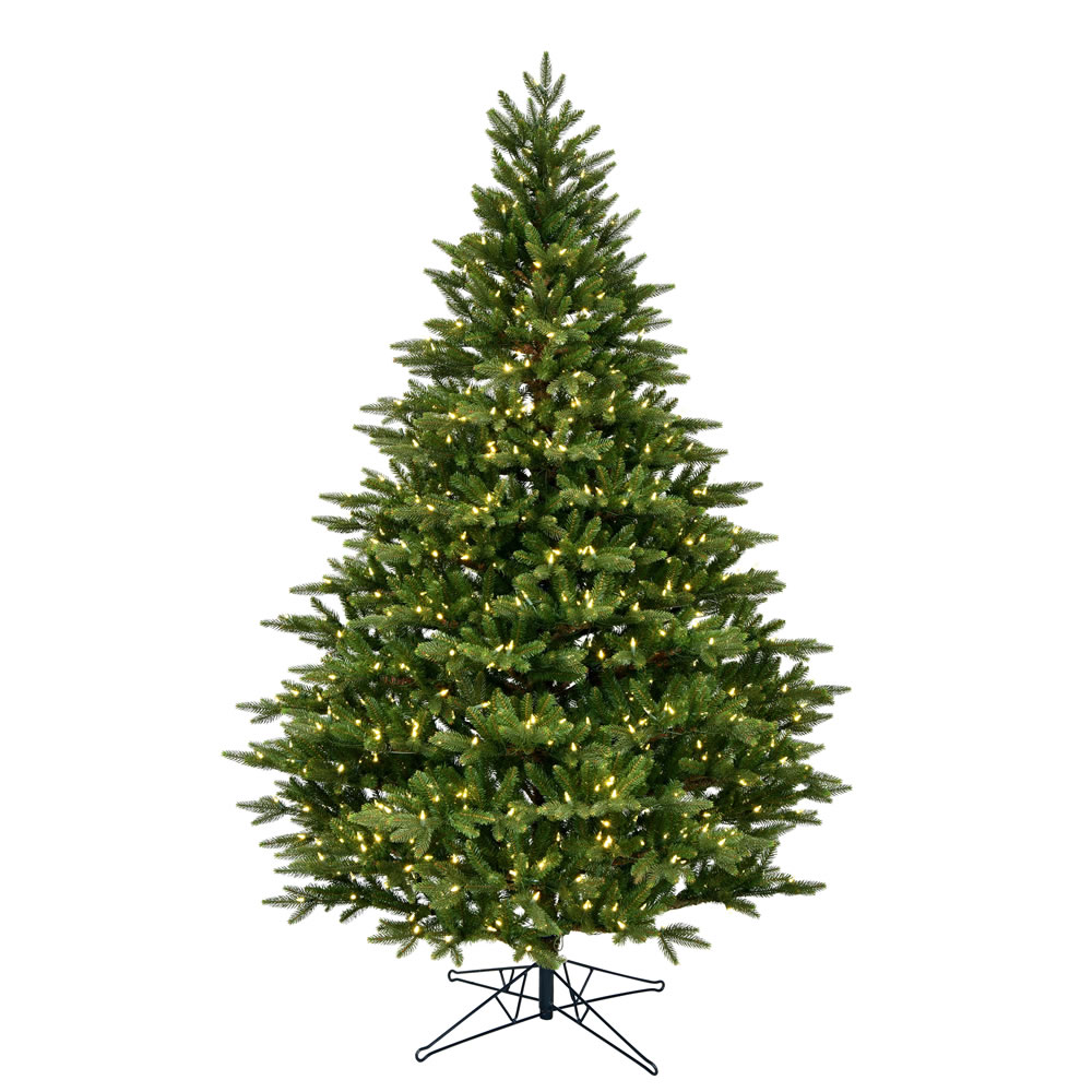 4.5 Foot Douglas Fir Artificial Christmas Tree 300 DuraLit LED M5 Italian Warm White Mini Lights