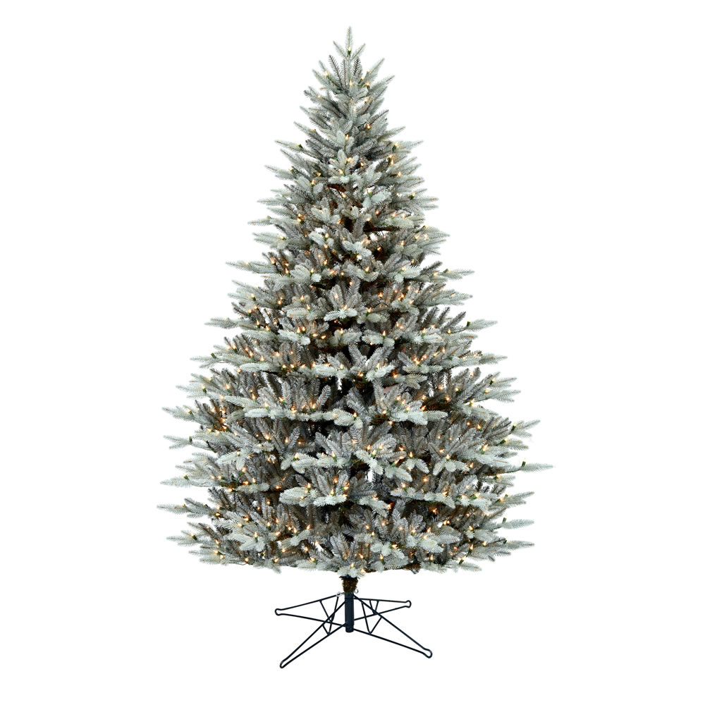 12 Foot Douglas Blue Fir Artificial Christmas Tree - 2400 DuraLit Incandescent Clear Mini Lights