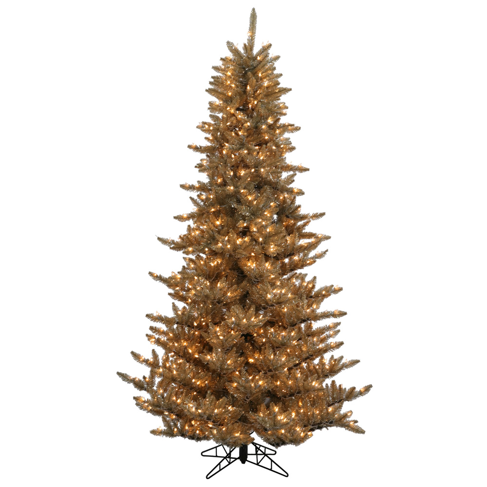 Christmastopia.com 9 Foot Antique Champagne Fir Artificial Christmas Tree 1000 DuraLit Incandescent Clear Mini Lights