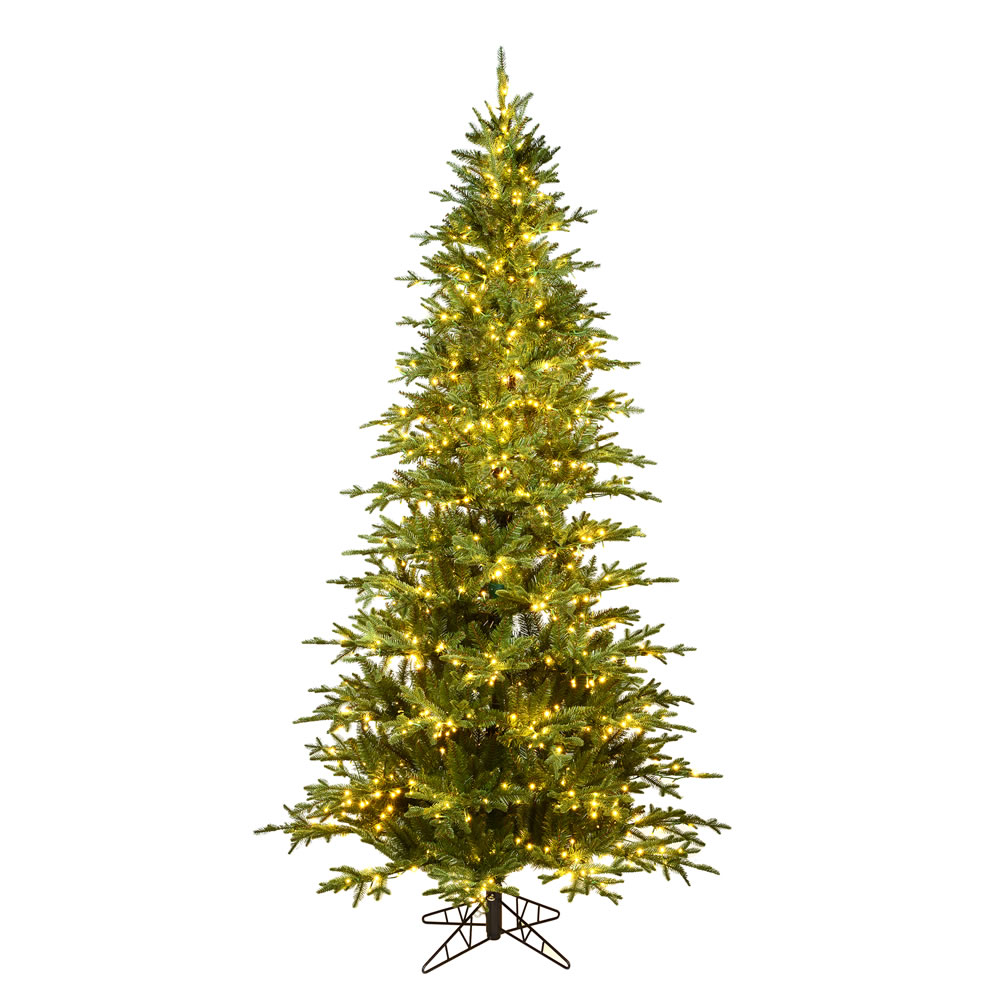 9 Foot Kamas Fraiser Fir Artificial Christmas Tree 1700 Low Voltage LED Warm White 3MM Lights