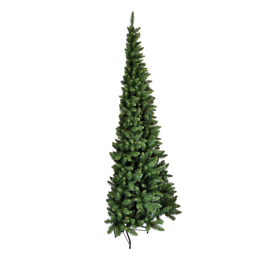 Christmastopia.com - 7.5 Foot Chapel Pine Half Artificial Christmas Tree Unlit