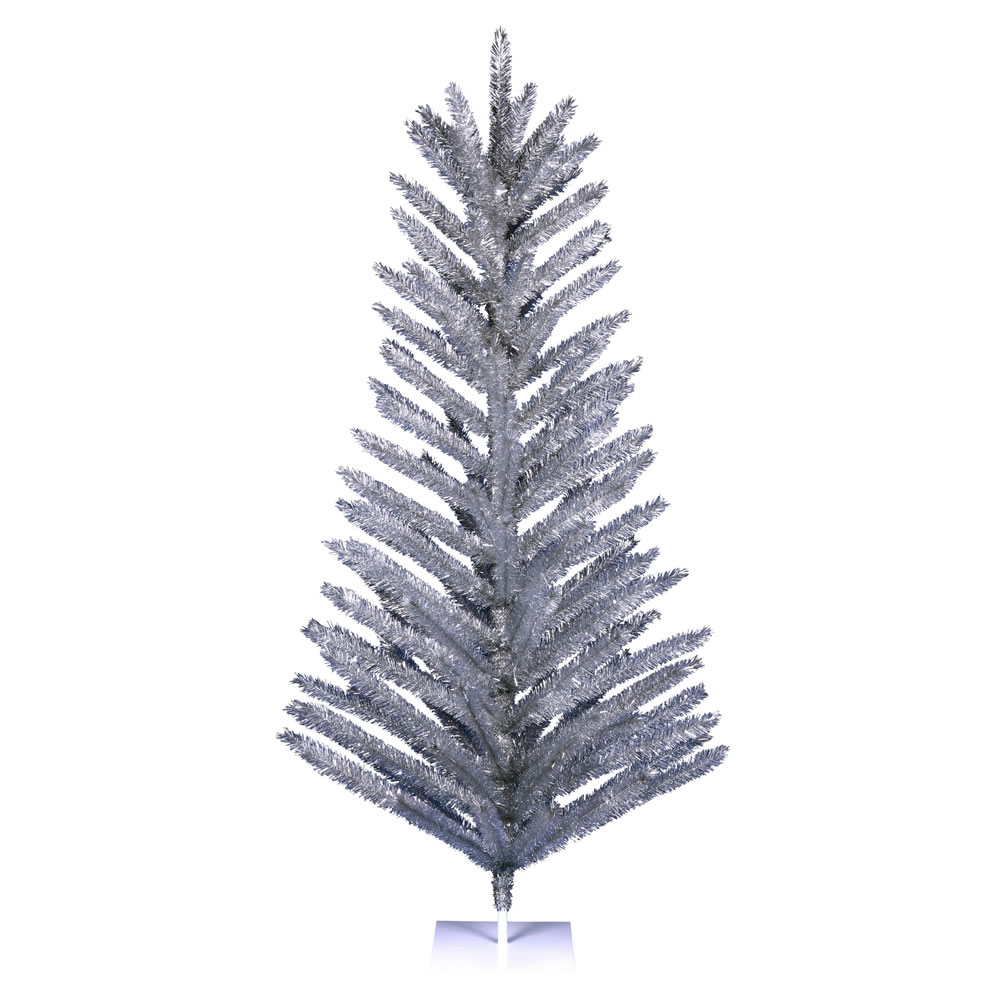 5 Foot Vintage Aluminum Artificial Christmas Tree unlit