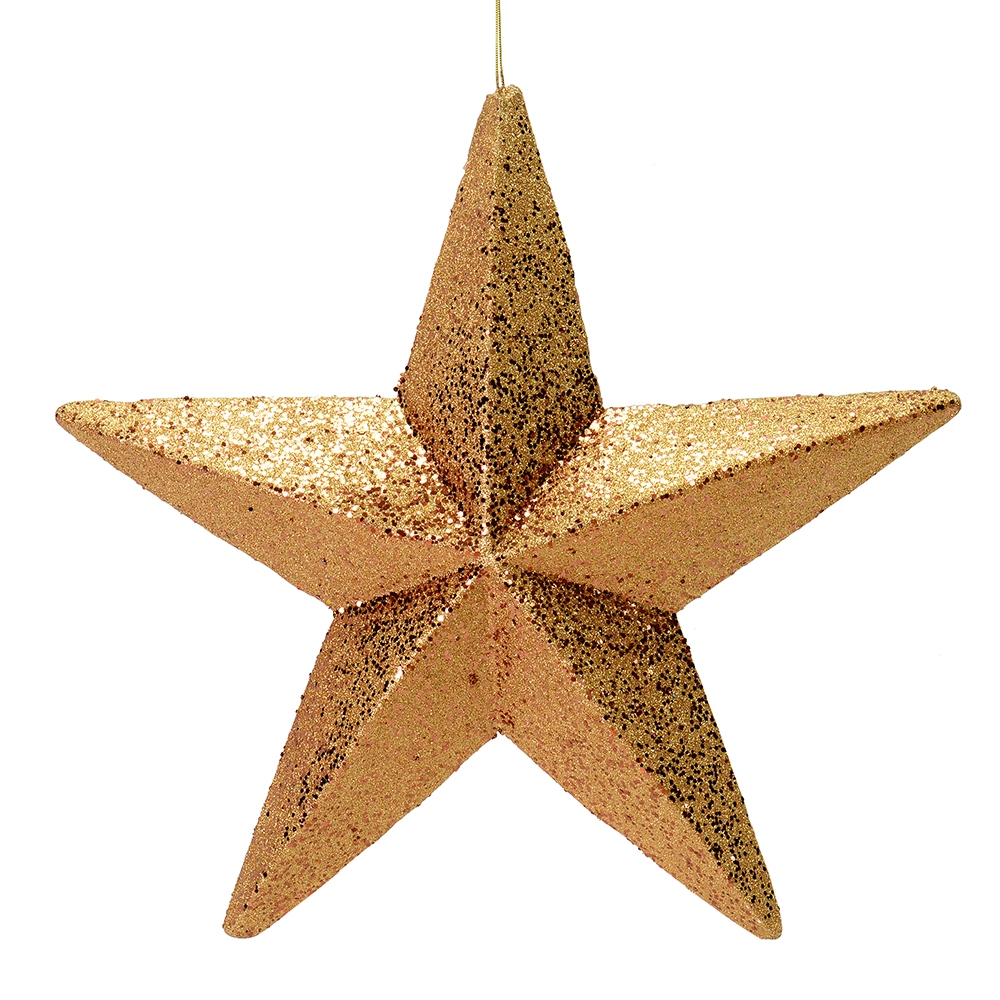 Christmastopia.com 23 Inch Copper Glitter Star Christmas Ornament
