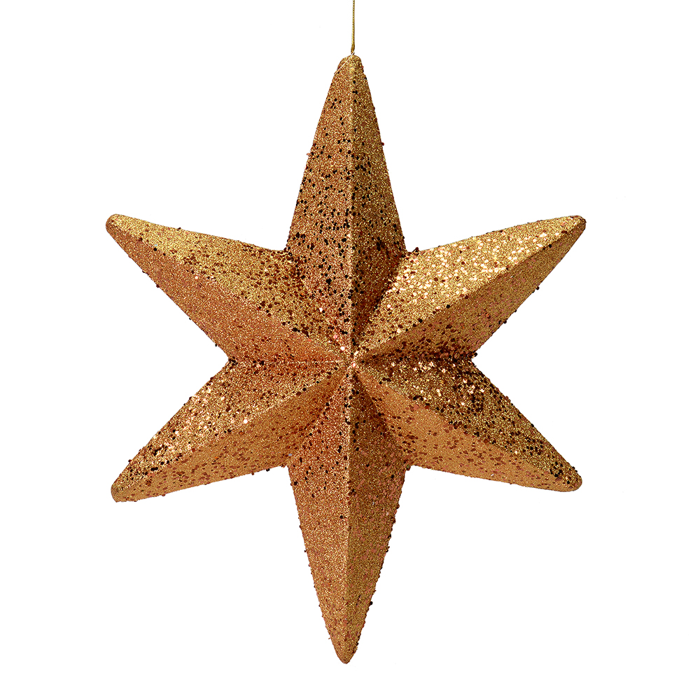 20 Inch Copper Glitter Bethleham Star Christmas Ornament