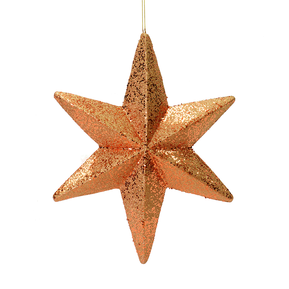 20 Inch Rose Gold Glitter Bethleham Star Christmas Ornament