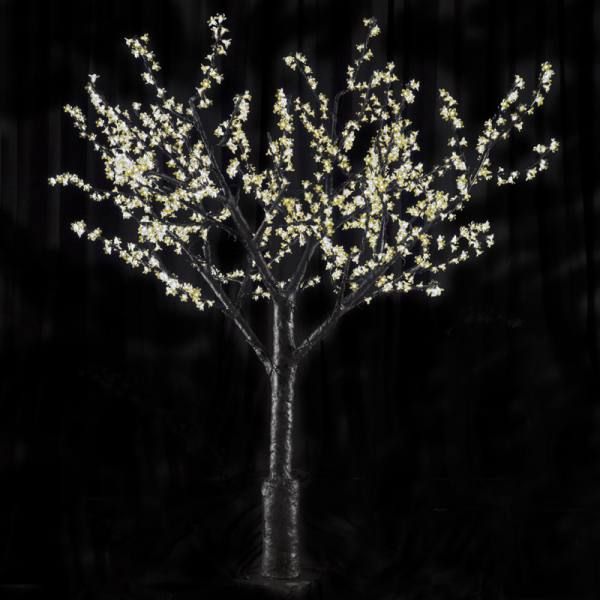 8 Foot Cherry Blossom Tree Warm White LED Lighted Outdoor Christmas Decoration