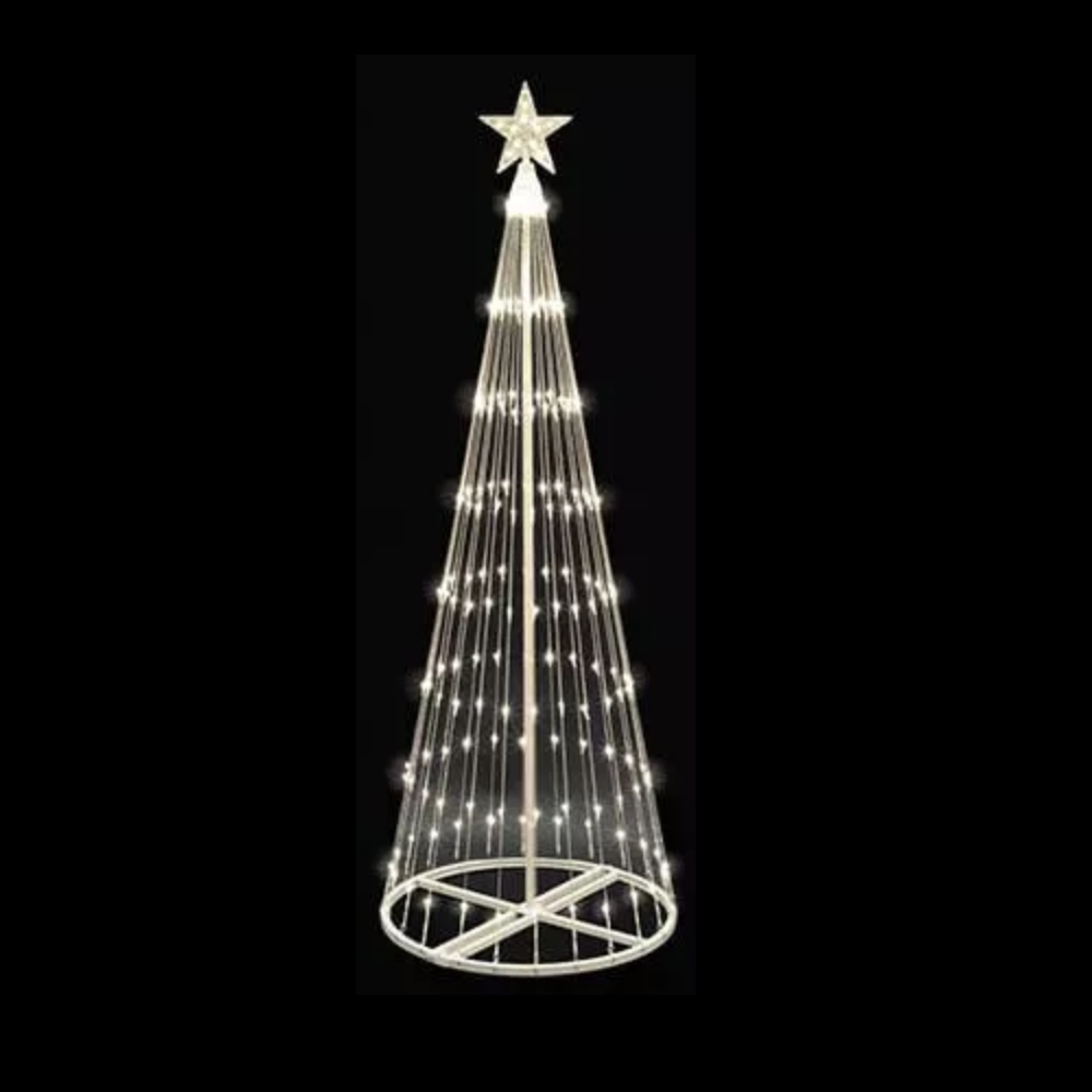 12 Foot Lighted Tree Outdoor Decoration 40 LED Warm White Lights