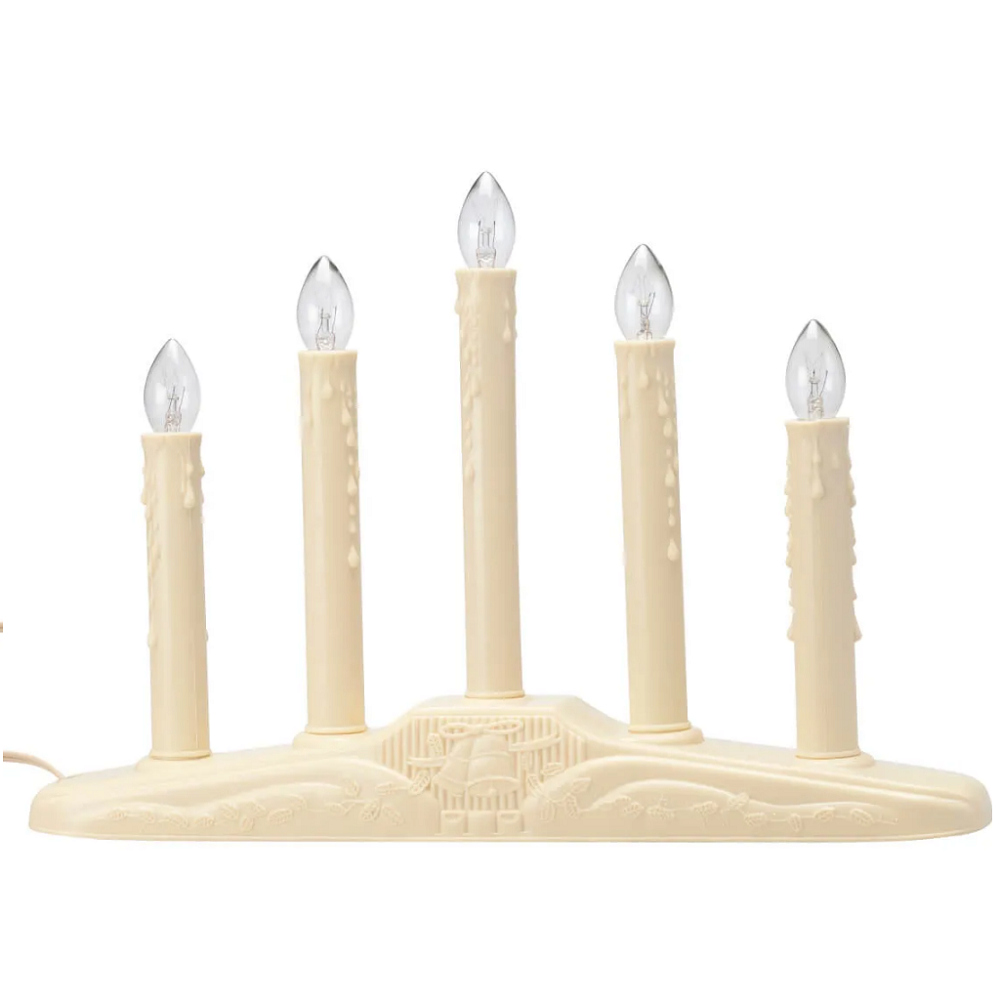 5 C7 Ivory Candolier Christmas Window Candle Lamp