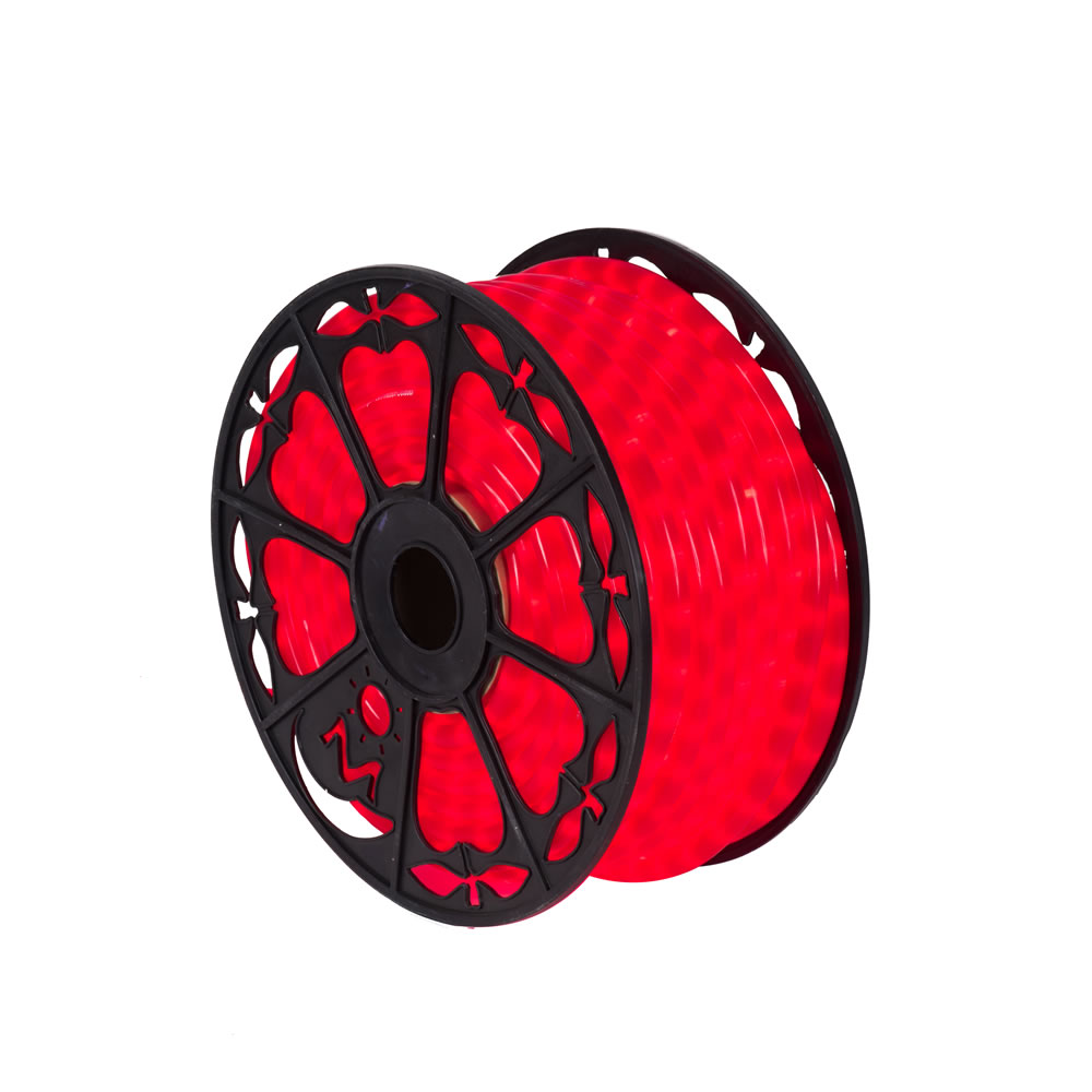 150 Foot Fluorescent Red LED Valentines Day Rope Light Spool