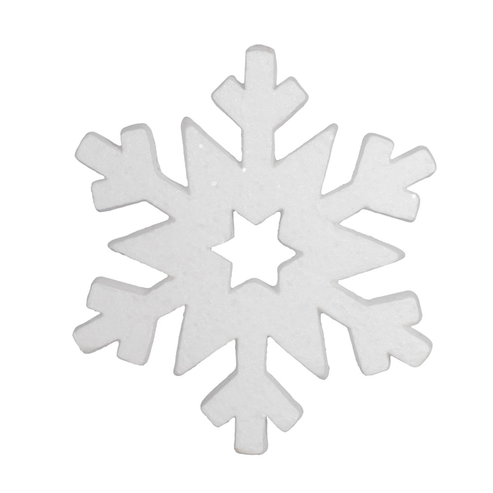 12 Inch White Glitter Snowflake Christmas Ornament