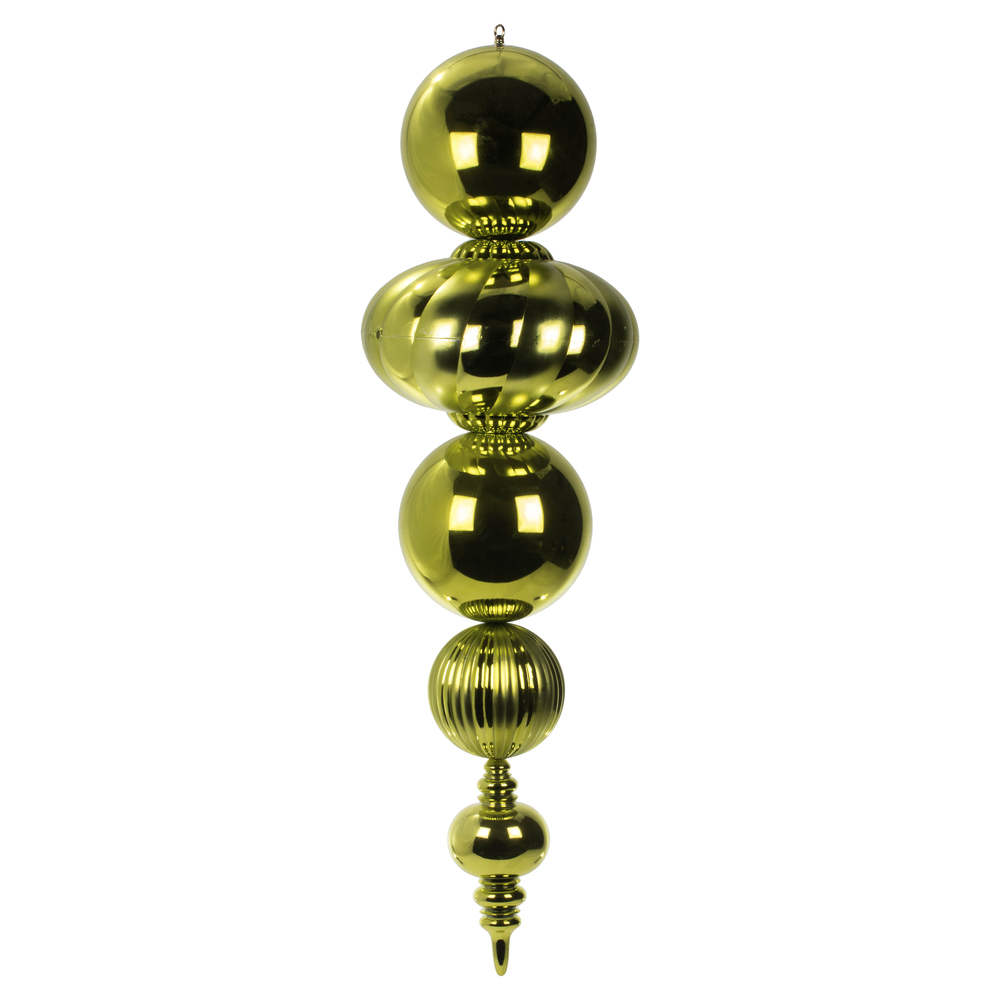 Christmastopia.com 54 Inch Plastic Shatterproof Lime Shiny Matte Finish Finial