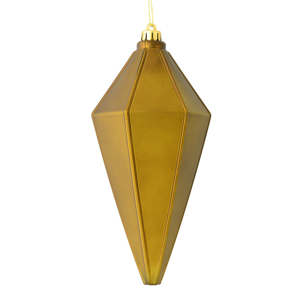 7 Inch Olive Matte Lantern Christmas Ornament Shatterproof
