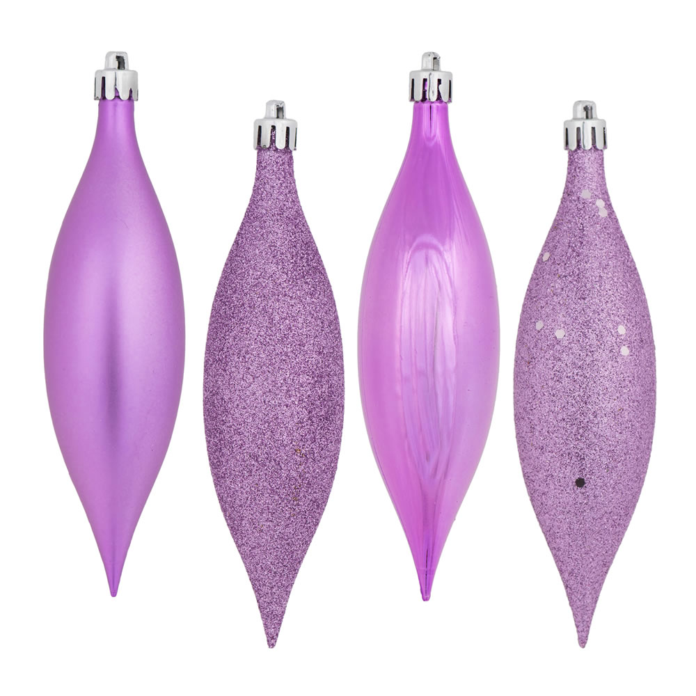 5.5 Inch Orchid Drop Christmas Ornament Assorted Finishes